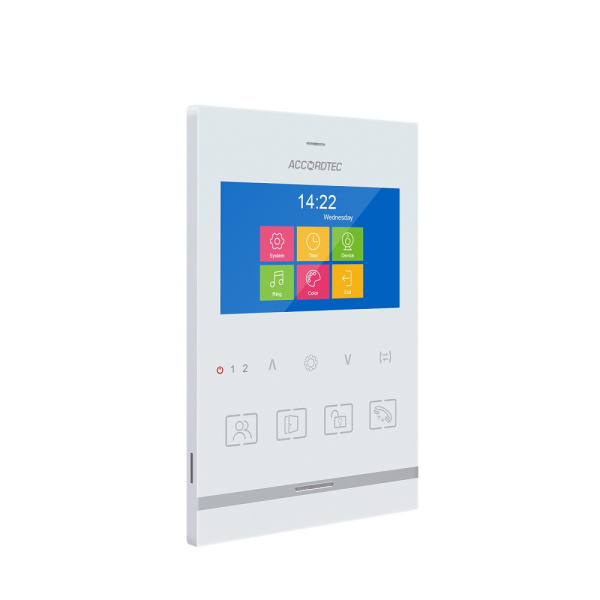 AT-VD434 WH Muon Монитор видеодомофона ACCORDTEC CVBS, 4,3", аналоговый